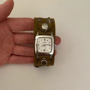 Fossil Watch with Floral Design